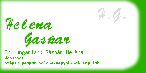 helena gaspar business card