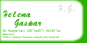 helena gaspar business card